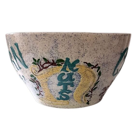 Holland Mold Melamine Popcorn Bowl Plastic Snack Pretzel Handpainted Vintage 70s - Picture 12 of 16